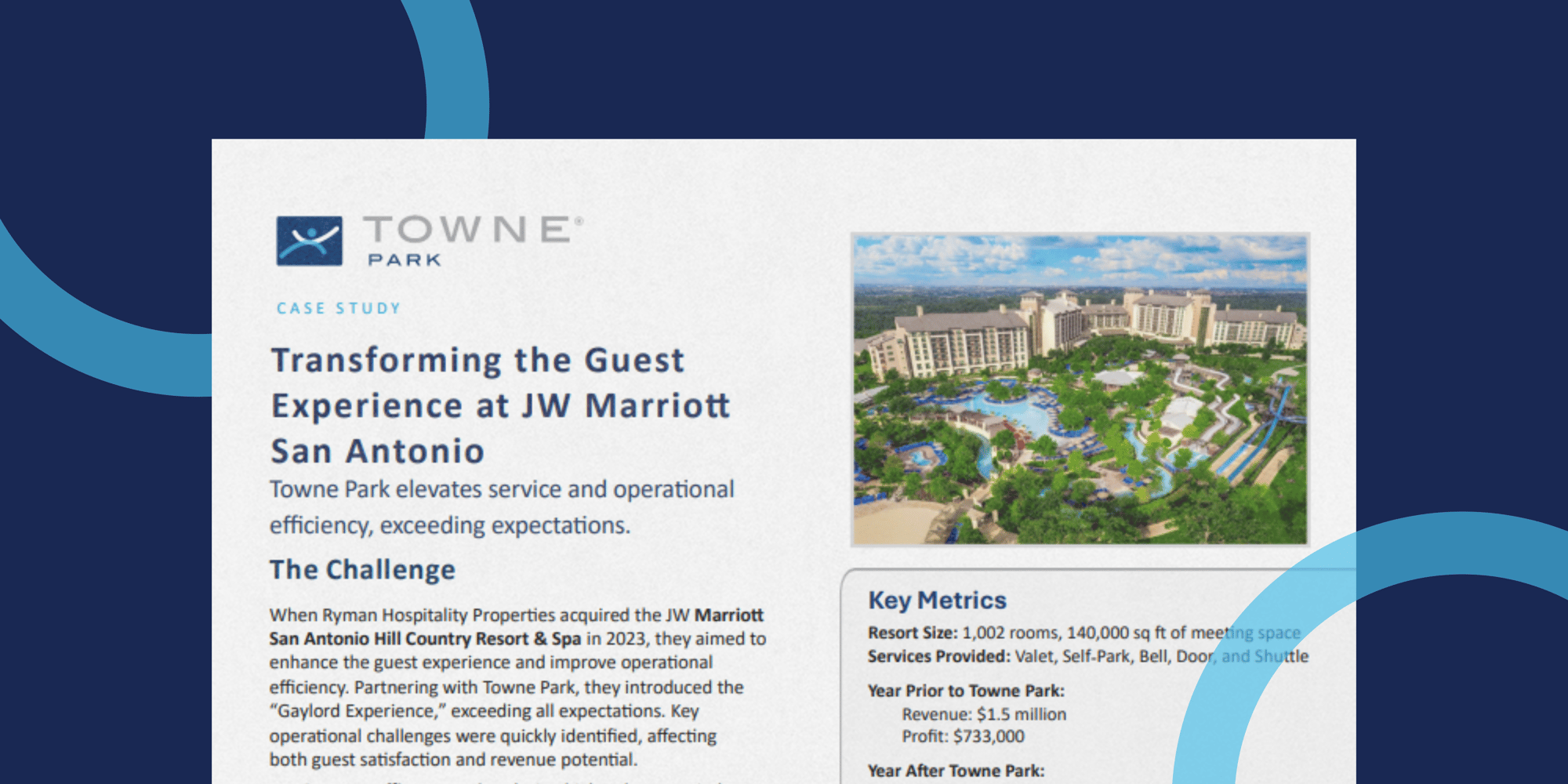 JW Marriott San Antonio Case Study JW Marriott San Antonio Case Study